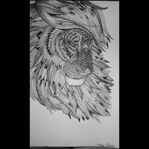 #Draw #Drawing #Lion #Big #Cat #Félin #Détail #longtime #artwork #sketch #fauve