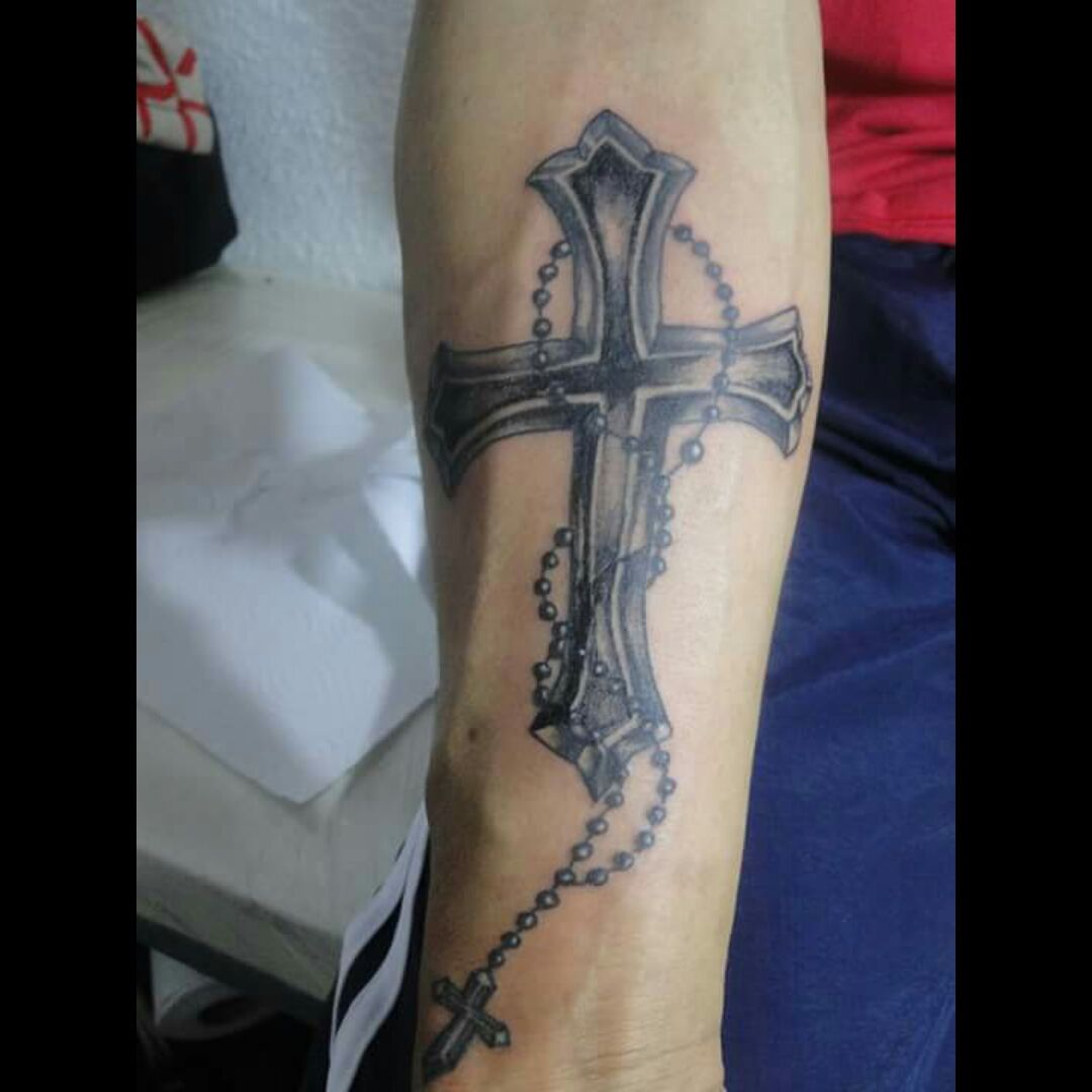 Tattoo uploaded by Rafael • Cruzsombra y rosario • Tattoodo