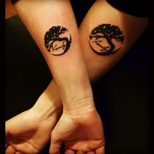 Sibling tattoo.Tree of life.