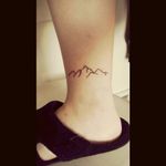 Did this on myself #mountains #mountain #tattoo #nature