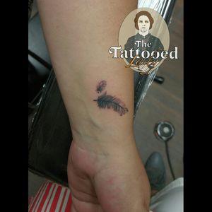 Feather tattoo. Thetattooedladymn.com