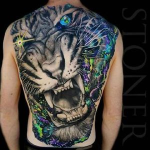 #tattoos #tatuajes #integral #dos #body #beautiful #wonderful #wow #tiger #animal #color