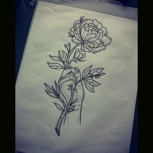 #ink #flower #flowertattoo #handtattoo #layout #cologne #köln #outlines #art #tattoo #tattoos #wannado #blackandwhite