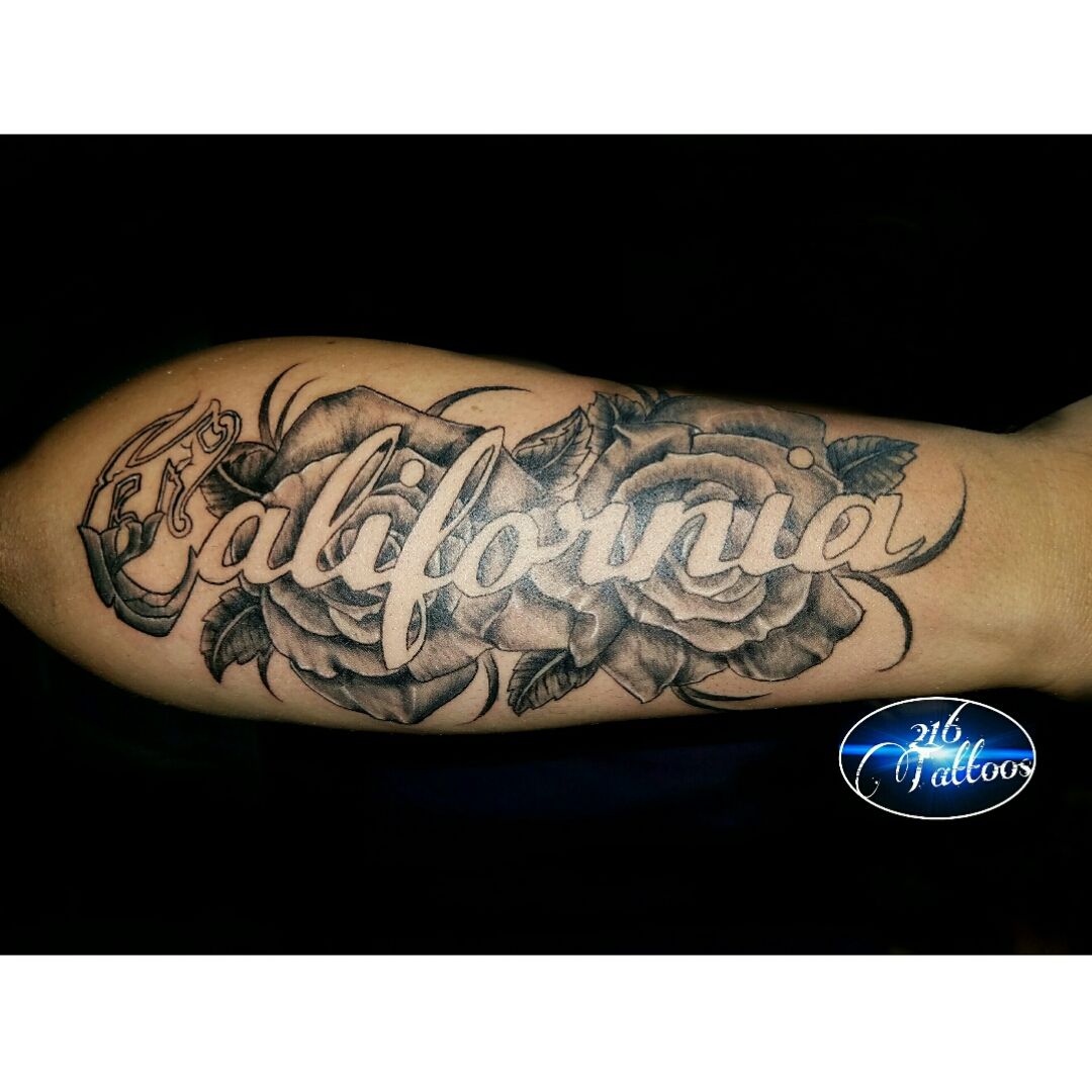 Tattoo uploaded by Art Delgado • #Californiatattoo #forearm #lancasterca. #roses #customtattoo • Tattoodo