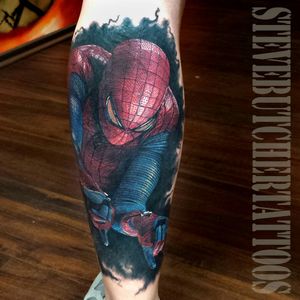 #colourful #dreamtattoo #ink #tattoo #spidermantattoo #spiderman #superhero #color
