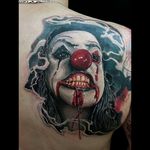 #clown #creepyclown #clowntattoo #clowns #horrorart #horrorart #dreamtattoo #tattoo