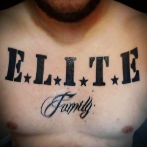 First letters of my family members name created the word "elite"