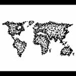 #worldmap #tattoodesign #dotwork