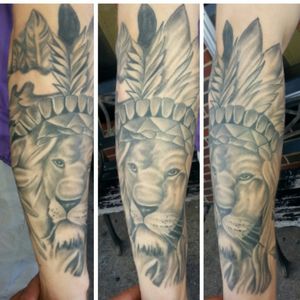 healed lion #lion #lionhead #feather #feathers #tattoo #tattoos #blackandgrey #blackandgreytattoo #healed #healedtattoo #chattanoogatattoo #sickboys #sickboysink #natecameron