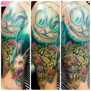 Alice in Wonderland 1/2 sleeve I had the pleasure of doing.