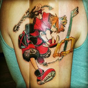 Got to do this awesome Kingdom Hearts tattoo thanks for looking