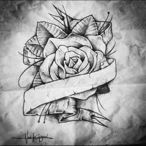 Rose tattoo design #rosetattoo