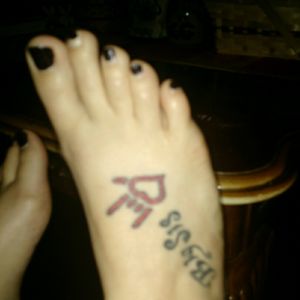 My right foot