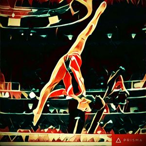 I want it watercolor... #gymnastics #lauriehernandez #balancebeam