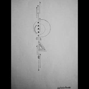 Just an idea #ideas #arrow #circles #dotwork #mywork #amateur #drawing
