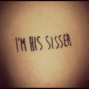 My sixth tattoo. A matching tattoo with my brother.#brothersister #matchingtattoos #parenthood #cute #cutesy