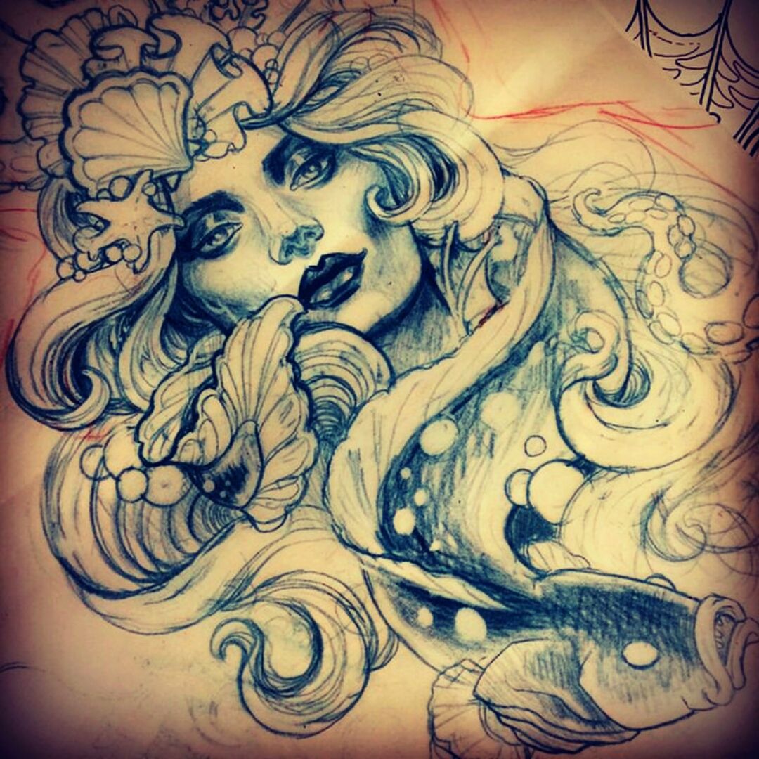 Sea Goddess by Francella Salgado TattooNOW