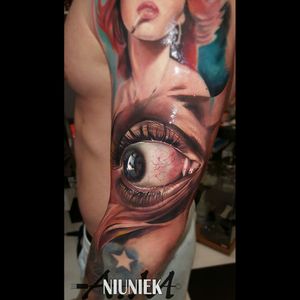 #tattoo #tattoos #ink #tattoartist #eyetattoo #eye #blackeyes #realistic #realism #sleeve #dreamtattoo #ink #art #inked #killerink #colorfull #colored #coloredportrait #hiperrealism