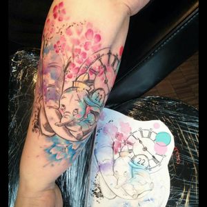 Dumbo Disney #carolinacaos #réalismeavantgarde #tattoo #colorstattoo #watercolor #watercolortattoo #avantgardetattoo #illustrationtattoo #lovetattoo #tattoolife #iltatuaggio #tattooed