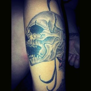 my sister in laws tattoo. #skull #tattoodobabe