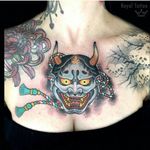 Hannya chestpiece by Henning Jørgensen on the lovely Sam 😀 For info or bookings pls contact us at art@royaltattoo.com or call us at + 45 49202770 #royal #royaltattoo #royaltattoodk #royalink #royaltattoodenmark #helsingørtattoo #ElsinoreInk #tatoveringidanmark #tatoveringihelsingør #toptattoo #toptattooartist #japanesetattoo #japanese #hanya #hannya #hannyachest