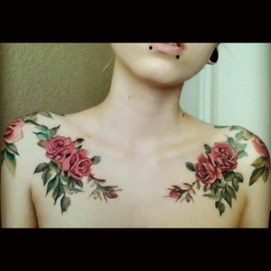 #roses #flowers #woman #TattooGirl #sexytattoogirl