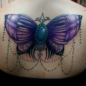 #cover #butterfly #jewel #purple #turquoiseblack  #loveit #tattooedforlife #imfree #tattooedwoman #tattooedlady #tattooedgirl #tattoedmanager