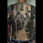 #blackandgrey #blackandgreytattoo #detail #tattoo #dreamtattoo #ink #InkGang #InkForGood #hiperrealism #hiperrealismo #realistic #surrealism #photorealism #hyperrealism #realism #fullback #tattooartist #tattooart #Tattoodo #tatto #unbelivable #buildings #suicidal #artshare #jumping