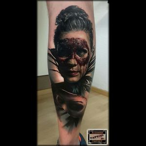 #portrait #color #colorful #horror #dark #ink #tattoo #Tattoodo #realistic #realism
