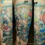 One Piece #tatuagem #tatuaje #tatouage #tetoviranje #tätowieren #Dövme #tatuering #tatoeëren #tatu #tattoo #tattoos #ink #inked #onepiece #onepieceanime #luffy #monkeydluffy #strawhatpirates #ワンピース #anime #manga #animetattoo #アニメ