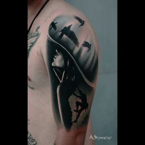 #blackandgrey #tattoo #dreamtattoo #ink #tatto #tattooartist #silhouette #birds #realistic #original