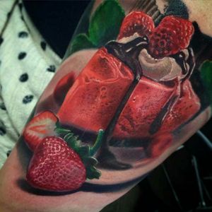 #color #colourtocome #colorfull #colorful #ColorfulTattoos #fullcolor #colorbomb #realistic #photorealistic #hyperealism #surrealism #realism #fruit #fruits #fruittattoo #tattoo #dreamtattoo #ink #killerink #tattooartist #tattooart #unbelivable #realistictattoo #redink #girlytattoo #girlyAF #girlytattoo #strawberry #chocolate #detail #details #besttattoos #Tattoodo #cupcake #cake #food #foodtattoo #inked