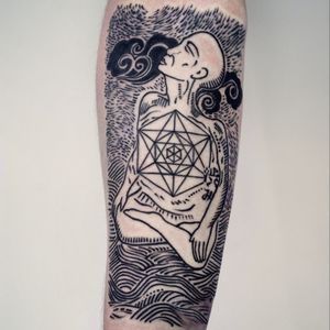 "Shibumi" by Bartt at Scratchline in London. #shibumi #Bartt #scratchline #blackwork #tattoo