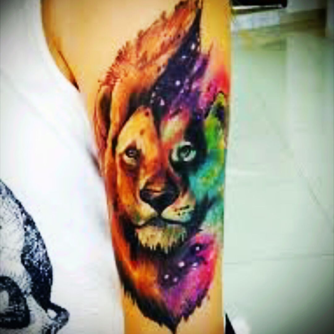 Colorful Lion Tattoo design  Colorful lion Colorful lion tattoo Lion  tattoo