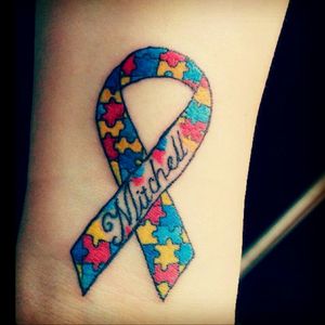 For my little brother who has autism ❤ #autism #autismawareness #wristtattoo