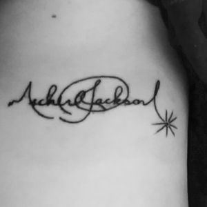 My first & only tattoo for now. #michaeljackson #firsttattoo #birthdaytattoo #myidol