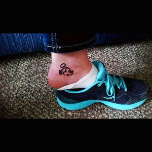 Subtle Mickey Mouse tattoo on the ankle!! #disney #ilovedisney #MickeyMouse #hiddenmickey #lineart
