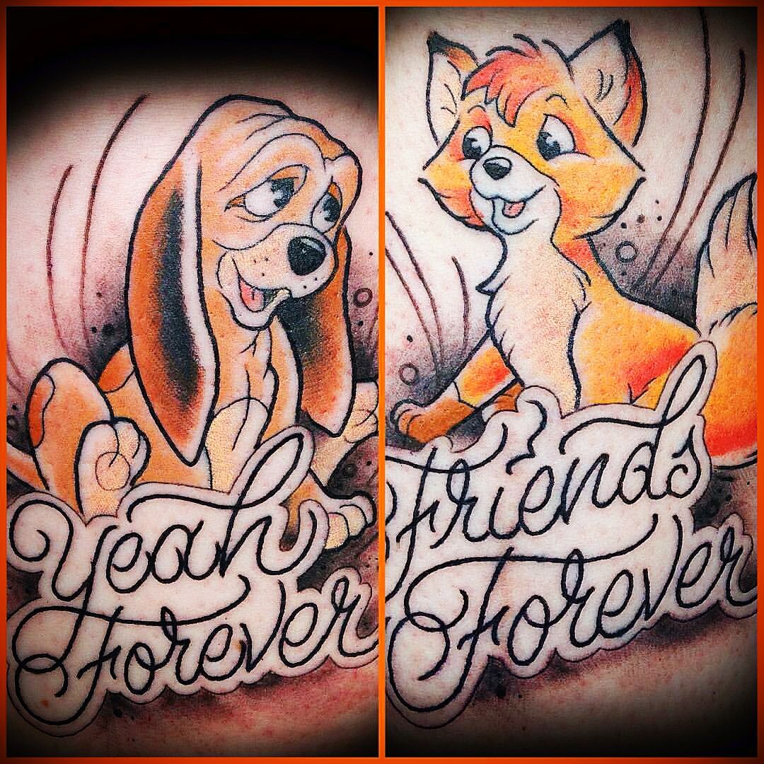 fox tattoo from the disney movie the fox and the hound my new love 3   Disney tattoos Disney tattoos small Cute disney tattoos