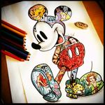 A sketch of the man himself, Mickey Mouse #sketch #disney #ilovedisney #Mickey #MickeyMouse #classicmickey #Ariel #simba #aliceinwonderland #tarzan #snowwhite #roses #Mushu #PeterPan #findingnemo #Tigger #aladdin #stitch #101dalmations