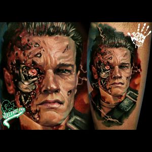#portrait #colorportrait #ArnoldSchwarzenegger #terminator #tattoo #hiperrealism #realistic #ink