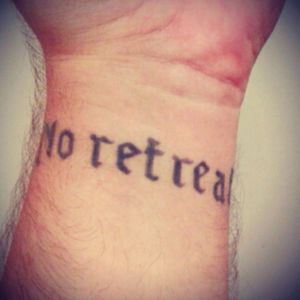 No retreat...