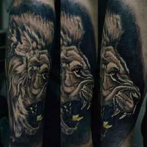 #Lion #portrait #bnginksociety #thebesttattooartists #realistic #tattoo #tattoolion