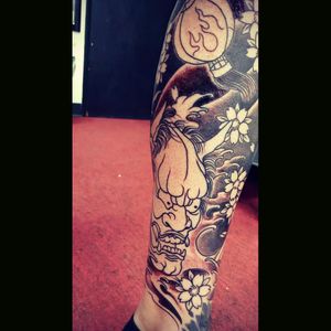 First session on leg sleeve