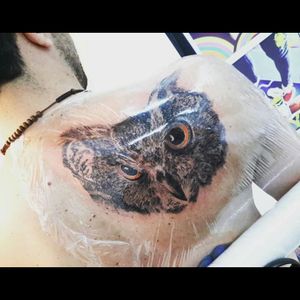 Owl Tattoo realismo color by Kito Tattoo from Argentina #tattoo #tatuaje #owltattoo #tattoargentina