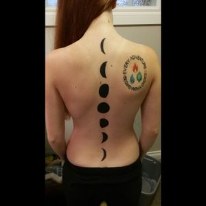 Tattoo number 6!!#moons #spine