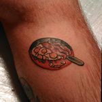 Another one of my unfuckwithable leg tattoo #bacon #eggs #tasty #food #meat #yummy