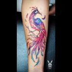 My dreamtattoo by Kati Berinkey 😍 #phoenix #colorful #KatiBerinkey