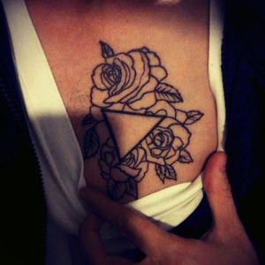 #3 #roses #triangle #tattoo