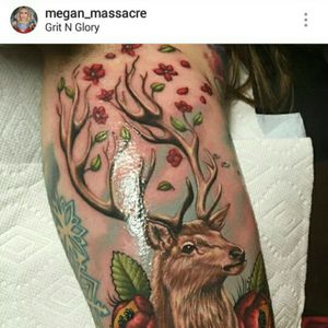 I really really #love to have a #deer #tattoo It would stand for my #grandpa like all my tattoos are #tributetattoos for my #family they are #important for me! to get a tattoo by #meganmassacre would be a #dream i love her #style, not just her tattoos also Megan herselfe would be an #honor to meet her #megandreamtattoo