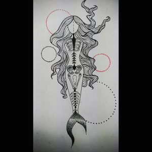 #mermaid #drawing #skeleton